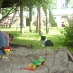 Sandkasten-Spielplatz